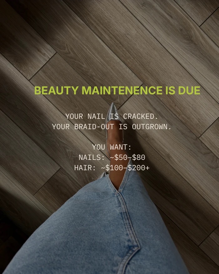 Becoming Fully Funded carousel: Beauty maintenance is due: nails and hair