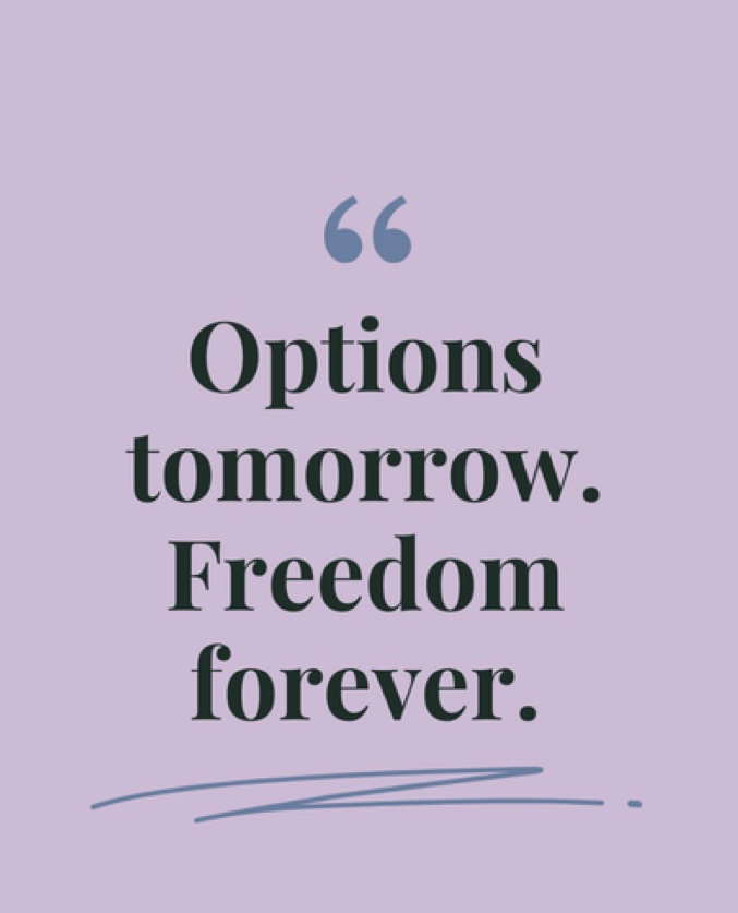 Becoming Fully Funded post: Options tomorrow quote