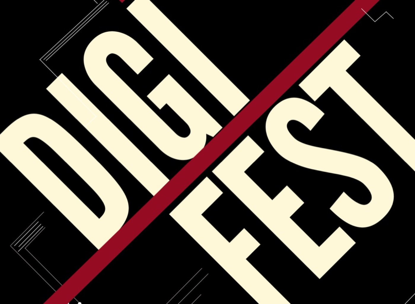 Announcement card front: DIGI Fest