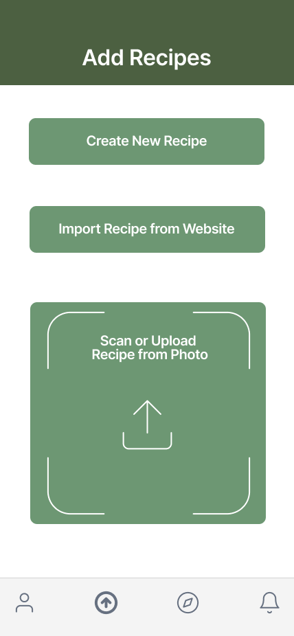 RecipeBox Pro add recipe screen
