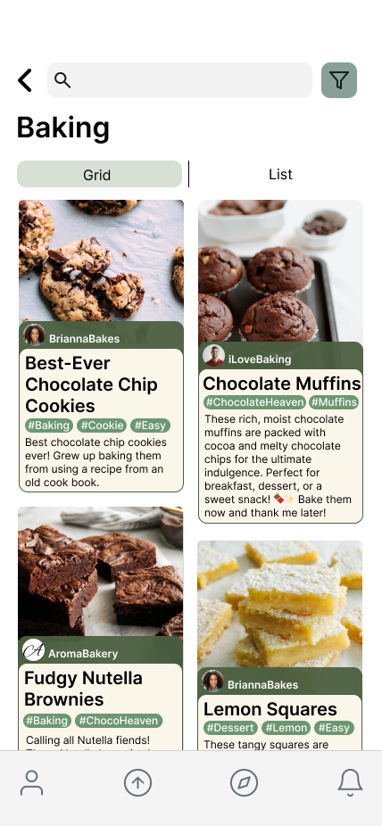 RecipeBox Pro recipe box gallery screen