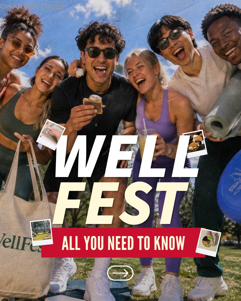 WellFest Instagram carousel slide 1